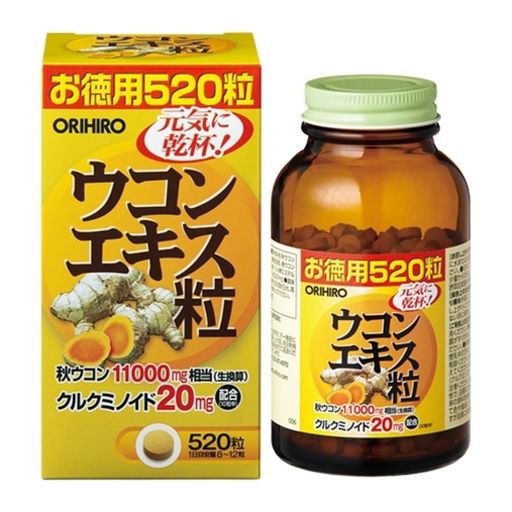 Orihiro Экстракт куркумы, таблетки, 250 мг, 520 шт.