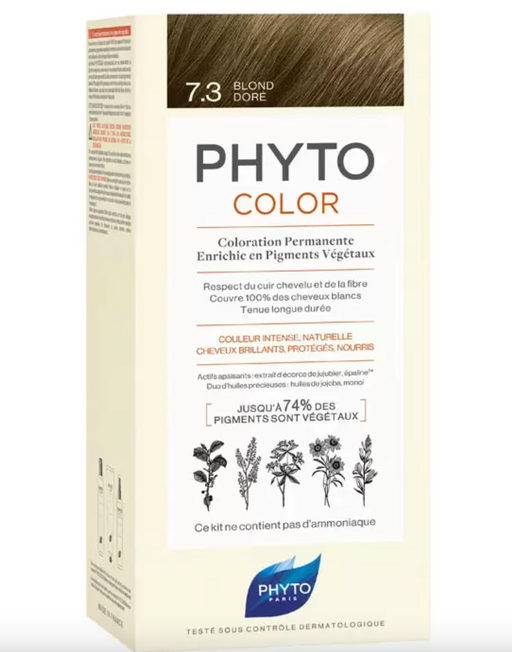 Phytosolba PhytoColor Краска для волос 7.3 золотистый блонд, тон 7.3, краска для волос, 1 шт.