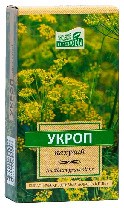 Наследие природы Укроп пахучий, сырье растительное, 50 г, 1 шт.