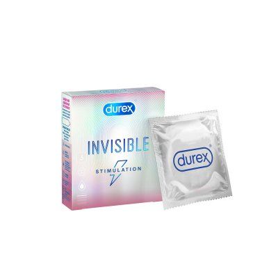 Презервативы Durex Invisible Stimulation, презерватив, ультратонкие, 3 шт.