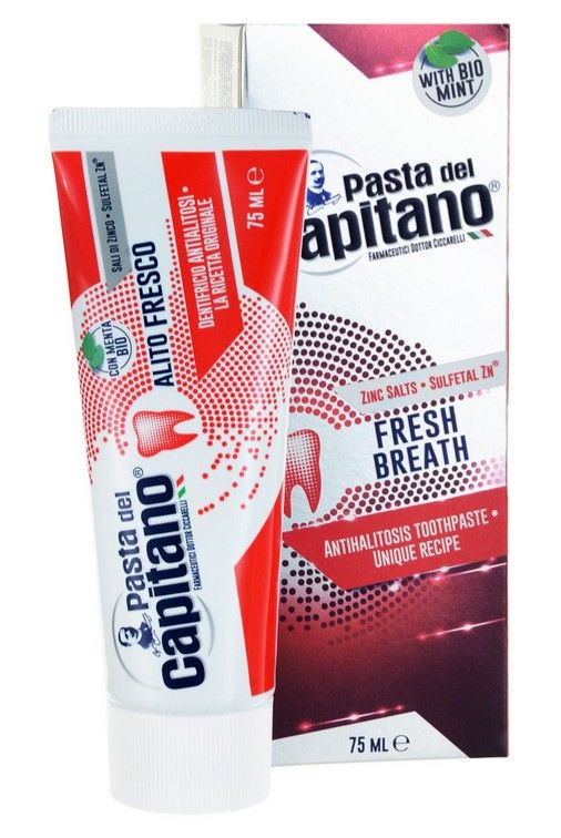 Pasta del Capitano Паста зубная Свежее дыхание, паста зубная, 75 мл, 1 шт.
