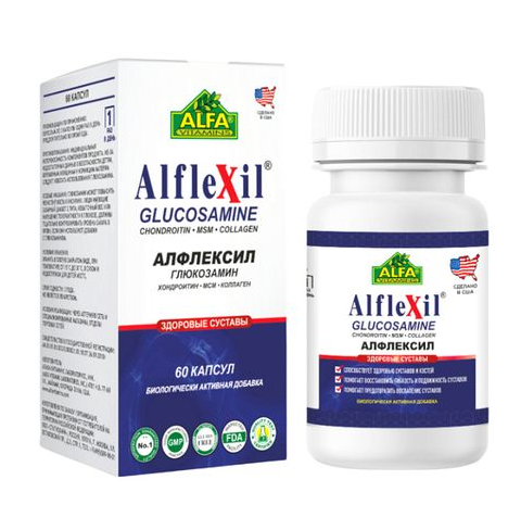 Alflexil Здоровые суставы, 1100 мг, капсулы, 60 шт.
