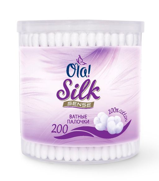Ola! Silk Sense ватные палочки, в круглой банке, 200 шт.