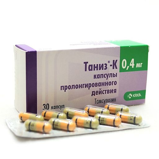 Таниз-К, 0.4 мг, капсулы с пролонгированным высвобождением, 30 шт.