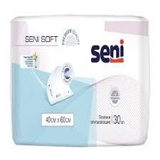 Пеленки впитывающие Seni soft, 40х60 мм, 30 шт.