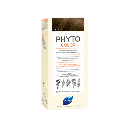 Phytosolba PhytoColor Краска для волос 7 блонд, тон 7, краска для волос, 1 шт.