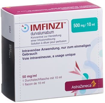 Имфинзи, 50 мг/мл, концентрат для приготовления раствора для инфузий, 10 мл, 1 шт.