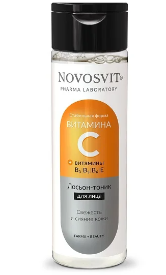 Novosvit Лосьон-тоник для лица с витамином С, лосьон-тоник, 200 мл, 1 шт.