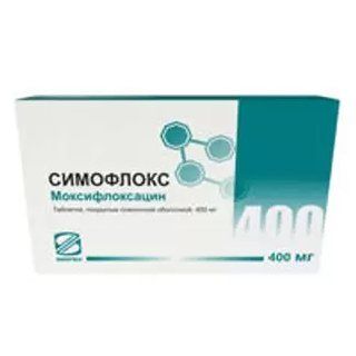 Симофлокс, 400 мг, таблетки, покрытые пленочной оболочкой, 10 шт.