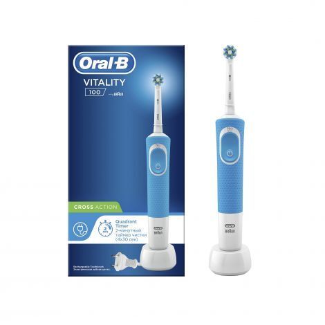Oral-b Vitality Pro Cross Action Электрическая зубная щетка, D100.413.1, тип. 3710, щетка зубная, с зарядным устройством тип 3757, 1 шт.