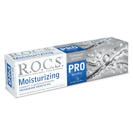 ROCS Pro Зубная паста увлажняющая, без фтора, паста зубная, 74 г, 1 шт.