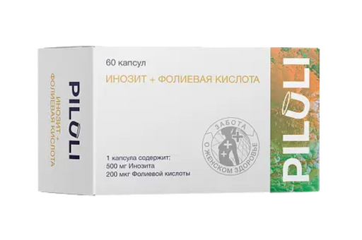 Piluli Инозит+фолиевая кислота, капсулы, 60 шт.
