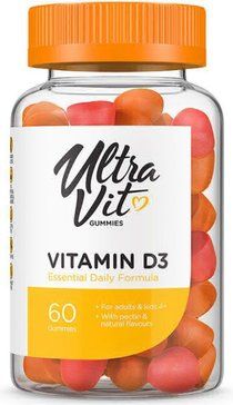UltraVit витамин D3 Gummies, 600 МЕ, таблетки жевательные, 60 шт.