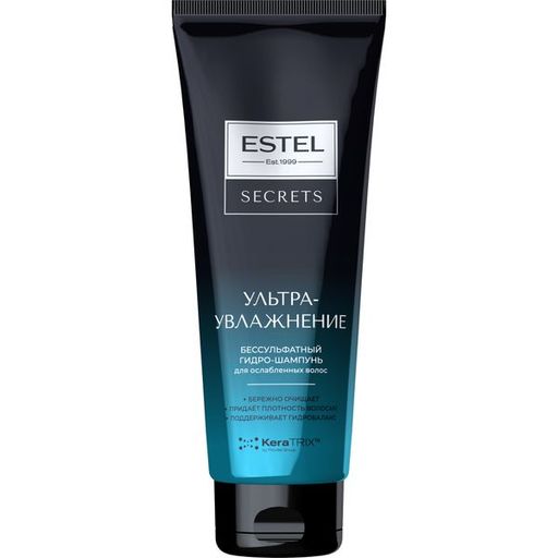 Estel Secrets Гидро-шампунь бессульфатный Ультраувлажнение, шампунь, для ослабленных волос, 250 мл, 1 шт.