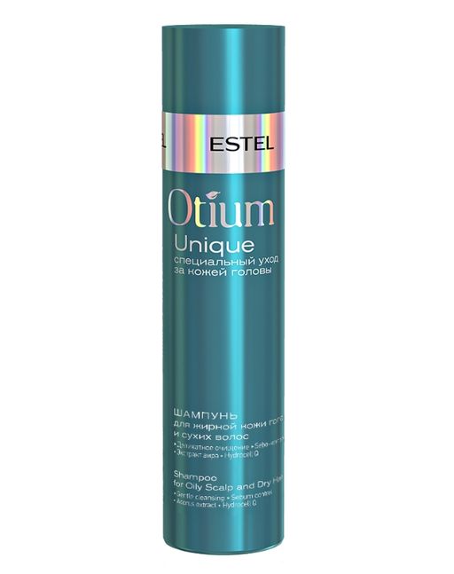 Estel Otium Unique Шампунь для жирной кожи головы и сухих волос, шампунь, 250 мл, 1 шт.