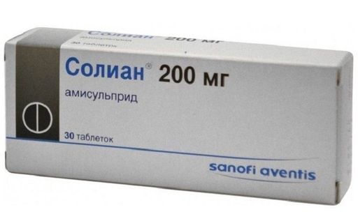 Солиан, 200 мг, таблетки, 30 шт.