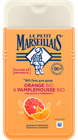 Le Petit Marseillais гель-пена для душа Апельсин и Грейпфрут, гель для душа, 250 мл, 1 шт.