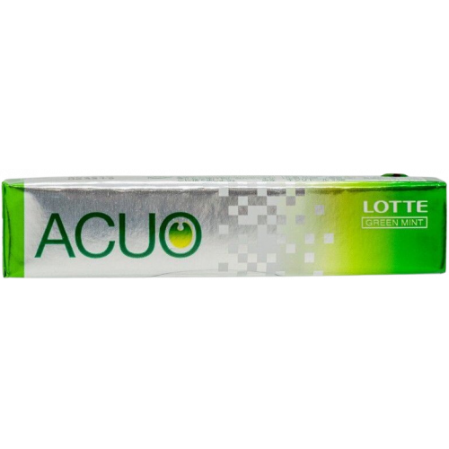 Lotte Acuo Жевательная резинка Зеленая мята, без сахара, 21 г, 1 шт.