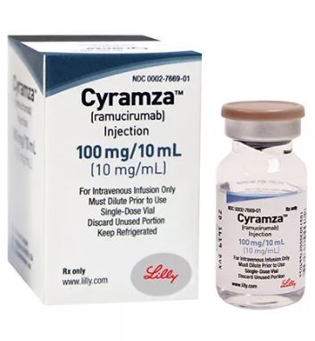 Цирамза, 10 мг/мл, концентрат для приготовления раствора для инфузий, 10 мл, 1 шт.