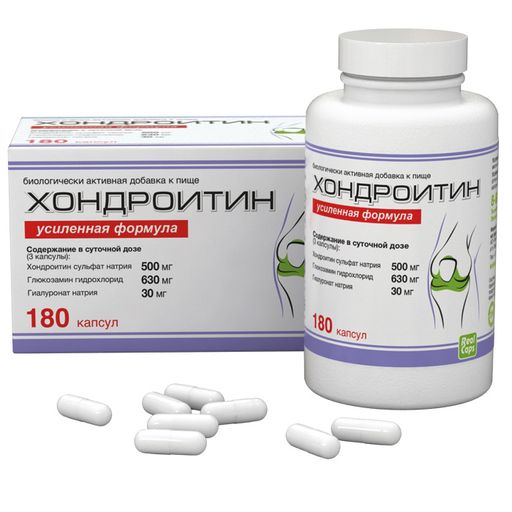 Хондроитин Усиленная формула, 417 мг, капсулы, 180 шт.