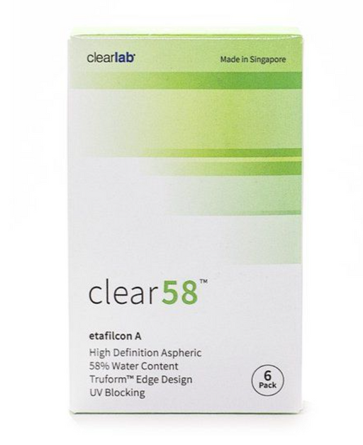 ClearLab Clear 58 Линзы контактные, BC=8,7 d=14,0, D(-9.00), 6 шт.