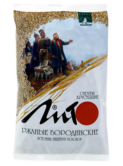 Лито Отруби хрустящие ржаные бородинские, гранулы, 200 г, 1 шт.