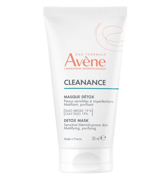 Avene Cleanance Маска-детокс для глубокого очищения, маска для лица, для чувствительной, комбинированной или жирной кожи, 50 мл, 1 шт.
