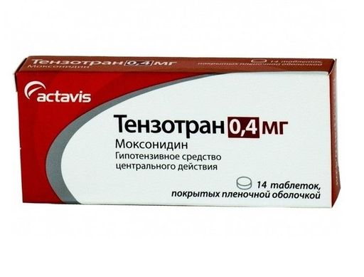 Тензотран, 0.4 мг, таблетки, покрытые пленочной оболочкой, 14 шт.