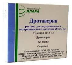 Дротаверин-Эллара, 20 мг/мл, раствор для внутривенного и внутримышечного введения, 2 мл, 25 шт.