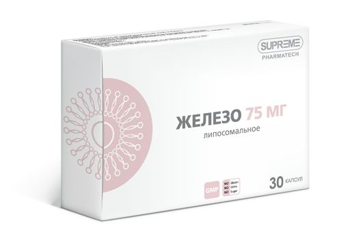 Supreme Pharmatech Железо липосомальное, капсулы, 30 шт.