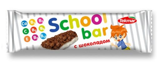 Tekmar School Bar батончик-мюсли шоколад, батончик, 25 г, 1 шт.