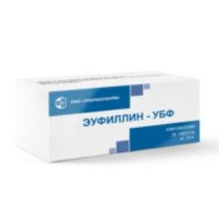 Эуфиллин-УБФ, 150 мг, таблетки, 30 шт.