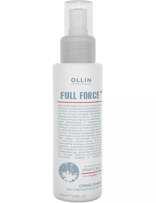 Ollin Prof Full Force Спрей-тоник для стимуляции роста волос, с экстрактом женьшеня, 100 мл, 1 шт.
