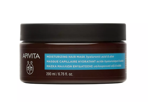 Apivita Маска для волос увлажняющая, маска для волос, с алоэ вера и гиалуроновой кислотой, 200 мл, 1 шт.