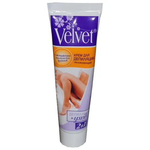 Velvet крем для депиляции 2в1 увлажняющий, крем, 100 мл, 1 шт.