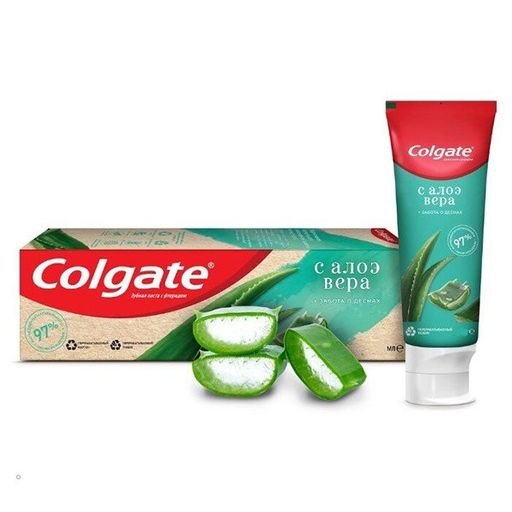 Colgate Паста зубная Забота о деснах с Алоэ вера, паста зубная, 75 мл, 1 шт.