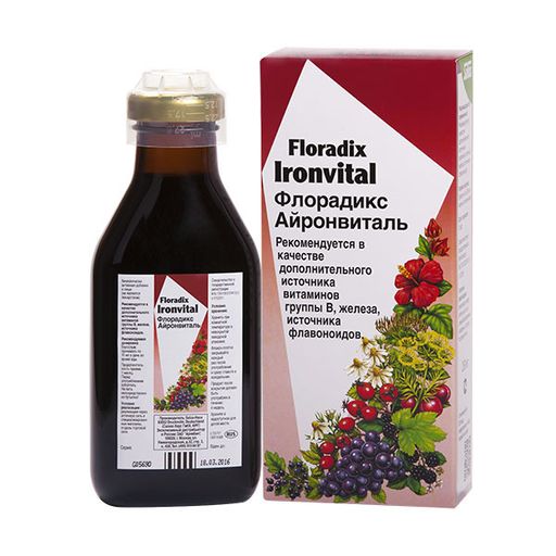 Флорадикс Айронвиталь, жидкость для приема внутрь, 500 мл, 1 шт.