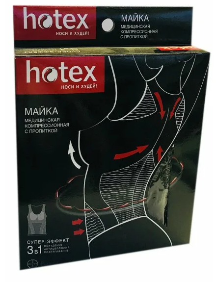 Майка Hotex, универсальный, черного цвета, 1 шт.