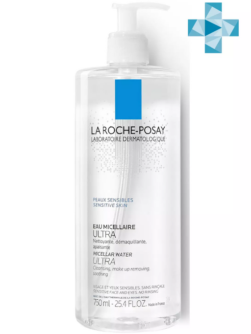 La Roche-Posay Ultra sensitive мицеллярная вода, мицеллярная вода, для чувствительной кожи, 750 мл, 1 шт.