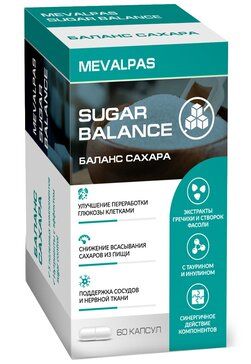 Mevalpas sugar balance, капсулы, 60 шт.