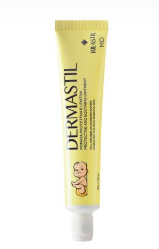 Rilastil Dermastil Защитный и успокаивающий крем для чувствительной кожи, крем, для младенцев и детей, 50 мл, 1 шт.