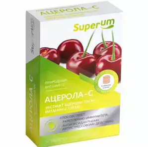 Superum Ацерола-С, таблетки жевательные, 60 шт.