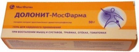 Долонит-МосФарма, гель для наружного применения, 50 г, 1 шт.