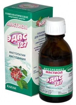 Эдас-127 Мастиол, капли для приема внутрь гомеопатические, 25 мл, 1 шт.
