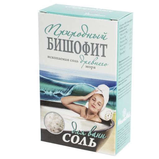 Бишофит природный соль для ванн, соль для ванн, 180 г, 1 шт.