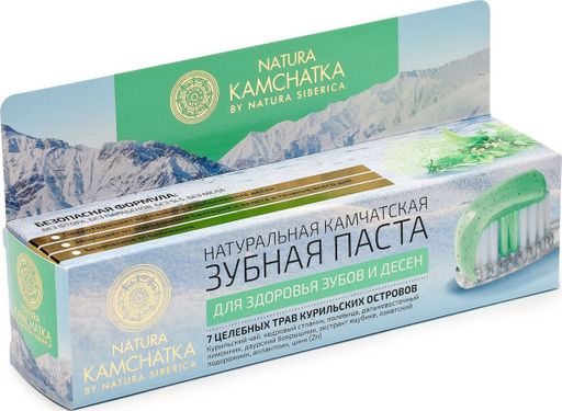 Natura Kamchatka Зубная паста для здоровья зубов и десен, паста зубная, 100 мл, 1 шт.