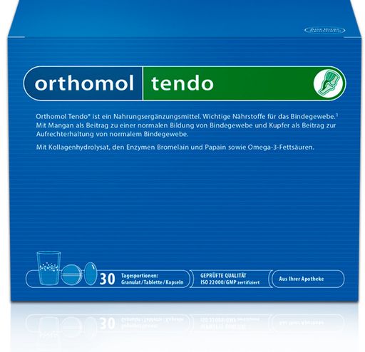 Orthomol Tendo, порошки, таблетки и капсулы, на 30 дней, 30 шт.