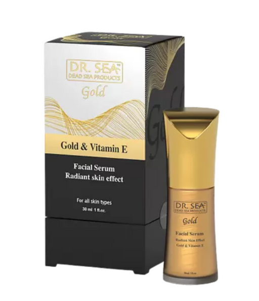 Dr sea Сыворотка для лица эффект сияющей кожи, сыворотка, с золотом и витамином E, 30 мл, 1 шт.