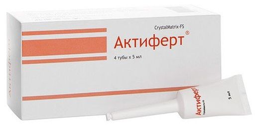 Актиферт CrystalMatrix-FS гель интимный, гель вагинальный, 5 мл, 4 шт.