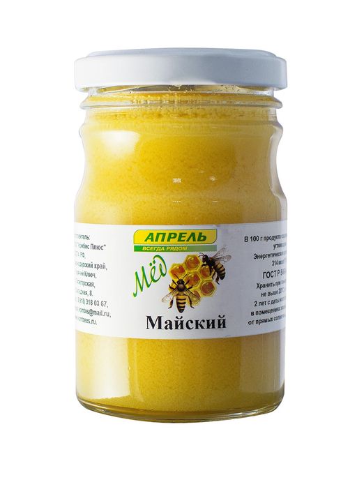 Мед натуральный Майский, мед, 250 г, 1 шт.